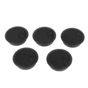 5 Pcs Black 70mm Dia Round Plastic Cable Hole Covers for Computer Desk A1U93722