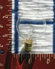 BOXof 25 new CLEAR movie marquee sign LIGHT bulb 10w globe G12.5 candelabra E12