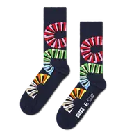 Navy Elton John Piano Notes Crew Socks