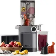 Cold Press Juicer, 200W Masticating Juicer 4.3" Large Feed Chute Fit Whole Fr...