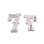 Number 7 Screwback Concho in Shiny Silver 1339-34