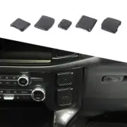 Carbon Fiber Control Power/USB Socket Decor Cover Trim Bezels For Ford F150 21+ (for: Ford)