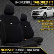 Mitsubishi Triton MQ - GP4 Neoprene 2x Front Row Seat Covers W/O Pockets (In Stock)