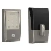 Encode Smart Wi-Fi Deadbolt with Century Trim in Satin Nickel