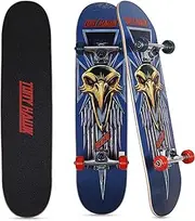 Tony Hawk 31 Inch Skateboard, Tony Hawk Signature Series 2, 9-Ply Maple Deck Skateboard for Cruising, Carving, Tricks and Downhill