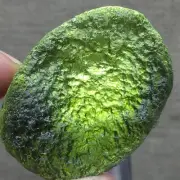 124.05Ct Genuine MOLDAVITE Czech Republic Certificate of Authenticity