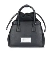 Maison Margiela 5AC Logo Patch Small Drawstring Tote Bag One size black