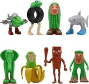 Tralalero Tralala Desk Decor Toy, Italian Brainrot Meme Shark Figures, Funny Tung Tung Tung Sahur Brainrot, Shark in Sneakers Viral AI Brainrot Animals Figurines