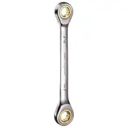 2pcs Double Box End Ratcheting Wrench Spanner, 12X14mm, 72 Tooth, 12 Point