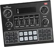 JOINPAYA Portable Voice Changer Sound Card Phone Sound Card Microphone Wireless Audio Mixer for Phone Pc