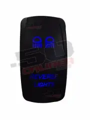 On/Off Rocker Switch Reverse Lights Rocker Switch Blue Auto Boat UTV [5361A18]