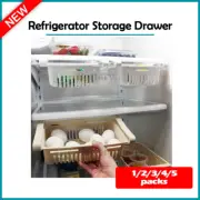 Refrigerator Fridge Food Eggs Storage Drawer Shelf Kitchen Organizer WHITE/CREAM