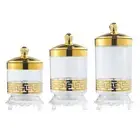 Candy Jar with Lid Transparent Table Dry Food Candy Bin Snack Storage Can