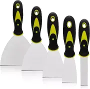 5PCS Premium Putty Knives set Paint Scraper, Drywall Tools 1" 2" 3" 4" 5" x 8IN