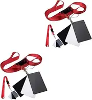 OSALADI Sets Photography Video Film Checker Balance Card Neck Strap Acrylic Material Easy to Use Pcs