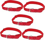 [OATIPHO] Elastic Belt Softball Sports Decor Baseball Belt for Men But Belt Football Girdle Mens Belt Sports Belt Girdle Football Pu Red