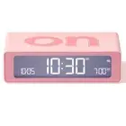 NEW Lexon Flip Mini Travel Reversible Digital LCD Alarm Clock, Pink, 8cm