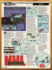 1995 NHL Powerplay 96 PS1 Saturn PREVIEW Print Ad/Poster Hockey Game Promo Art