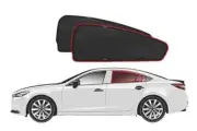 Genuine SNAPSHADES Car Rear Window Shades for Mazda 6/Atenza Sedan 3rd Gen (G...