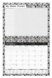 2026 Monthly Desktop/Wall Calendar/Planner - Habit Tracker - (Edition #011)