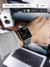 在飛比找Yahoo!奇摩拍賣優惠-Echo|適用蘋果AppleWatchS8S7S6SE代米蘭