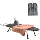 Compact Table top Ironing Board with Cover and pad, Small Ironing Board Hange...