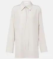 [The Row] The Row Malon silk blouse AU 10 neutrals
