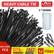 Cable Ties Zip Ties Nylon UV Stabilised Self-Locking 100/200/500/1000/2000 Bulk