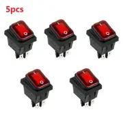 Electrical Equipment & Supplies Rocker Switch DPST 20A Luminous Red Button