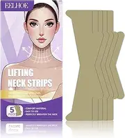 Neck Strips, Moisturizing & Firming Neck Anti Wrinkle Patches Invisible, High Elastic Neck Lift Tapes for Double Chin Neck Jowls, Smoothing Neck Wrinkles, Reduce Fine Wrinkles