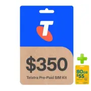 Telstra $350 Prepaid SIM Starter Kit + Optus $55 Prepaid SIM Bundle