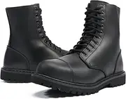[Brandit] Phantom Ranger Leather Boots/Shoes Black (Steel Toe)