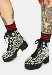 [AZALEA WANG] York Rhinestone Boots