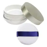 Powder Box Miss Women Loose Powdering Jar with Puff Holders Containers