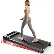 Walking Pad Treadmill, Portable Walking Pad with Incline, 300 Lbs Capacity Under Desk Treadmill with Incline, Portable Treadmills for Home Office