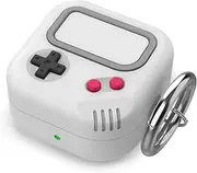 TRONWIN Galaxy Buds Pro 2 case, Retro Game Design Case for Samsung Galaxy Buds 2 Pro/Live/Fe, Silicone Case Cover for Men/Women (Light Grey)