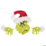 The Grinch Festive Fence Sitter 16" Dr. Seuss™ Lighted Christmas Yard Decoration
