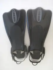 Cressi Palau Saf Open Heel Fins - Black/Gray - Small / Medium NEW Bonus BAG