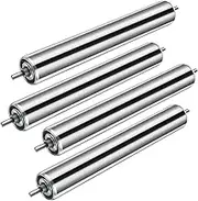 Stainless Steel Roll, Diameter 25mm/1 inch, Length 94cm/37 Inch Conveyor Roll, Pack of 4, Replacement for Conveyor Roller for Roller Stands, Smooth Movement for Woodworkers(TOTAL LENGTH 140mm/5.5in)