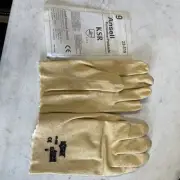 Ansell Ksr® Multi-Purpose Vinyl-Coated Gloves, 9, Yellow