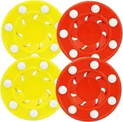 Yardwe Ice Hockey Puck Set 4pcs Plastic Puck for Hockey Game for Players and Teams