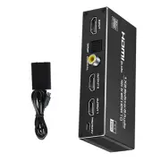 1x2 HDMI Splitter Audio Extractor Durable Repairing Replacement For PS3 For PS4
