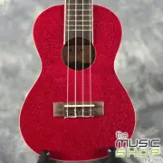 Kala Ritzy Red Sparkle Concert Ukulele with Kala UB-C Bag - KA-SPRK-RED