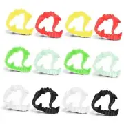 12pcs Halloween Teeth Halloween Plastic Vampire Teeth Glow in The Dark Fangs