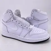 Air Jordan (GS) 1 Retro High OG "PERFORATED WHITE" 2017 - Size 5Y - 575441 100..