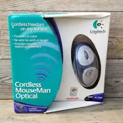 Logitech Cordless Mouseman Optical Mouse Wireless PS/2 USB For PC/Mac Brand New