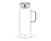 Wilmax England Thermo 1500ml Glass Jug Water Pitcher w/Stainless Steel Lid Clear