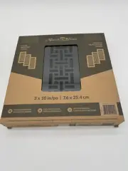 Manor House Black Floor Registers 3pk 10"x3" Easy Installation Air Flow Control