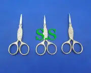 3 Gold Fish Size 3.5" Embroidery Scissors