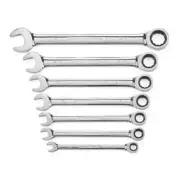 GearWrench 9317 7-Piece Fractional Double Box End Ratcheting Socket Wrench Set